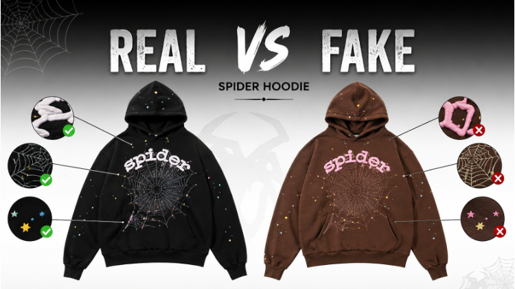 Real vs Fake Spider Hoodie in 2026